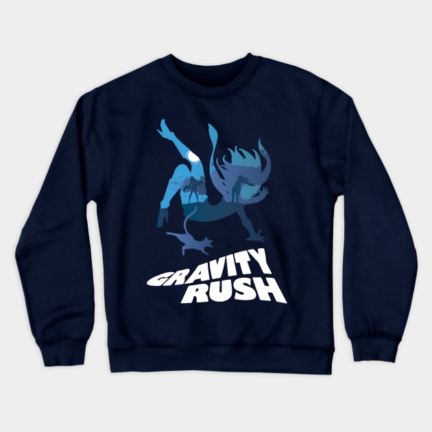 Gravity Rush Crewneck Sweatshirt by Alundrart